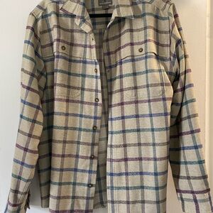 Royal Robbins Cream and Purple Utility Jacket